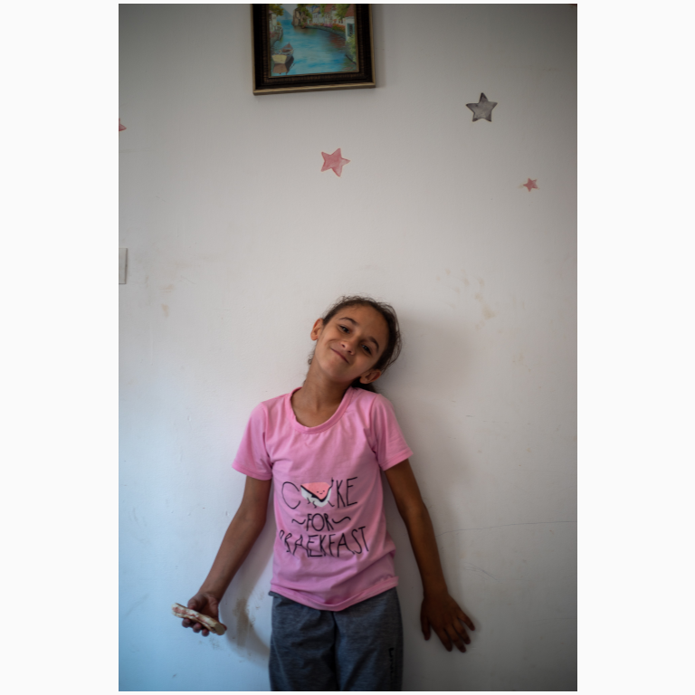 My little friend in Jenin refugee camp